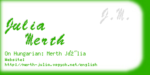 julia merth business card